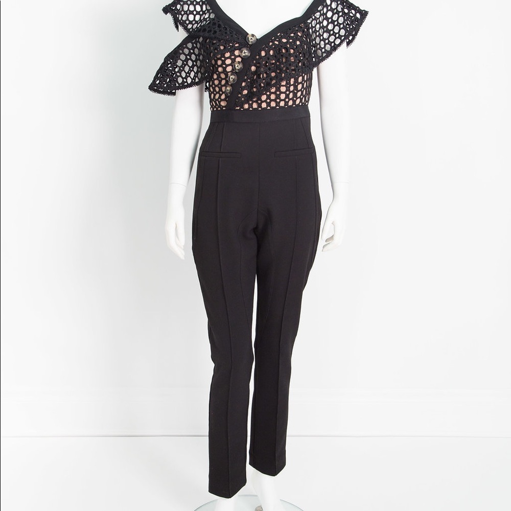 Self Portrait V-neck Jumpsuit